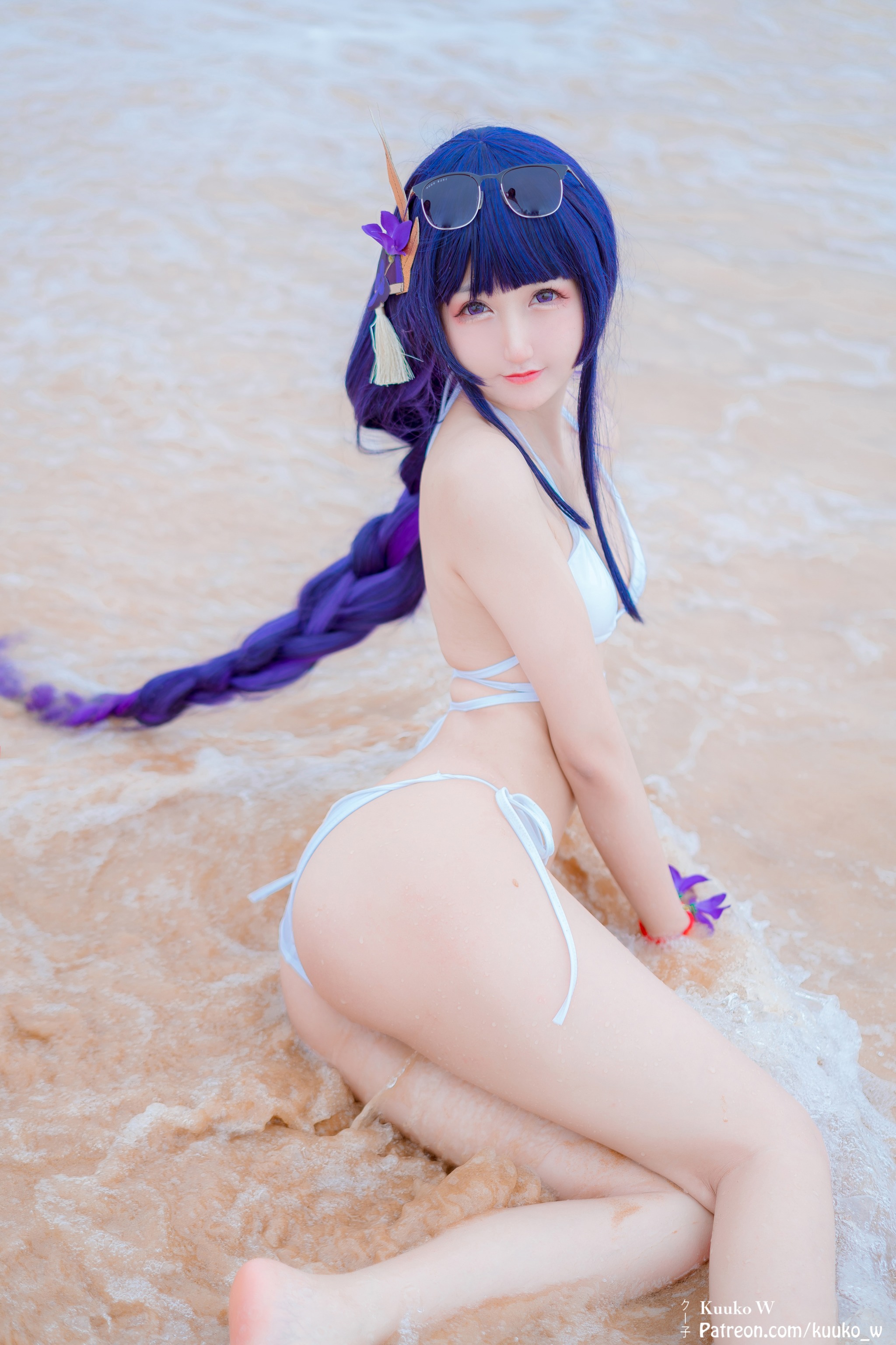 图片[1]-Kuuko W – NO.115 Raiden Swimsuit[15P]-XikXak